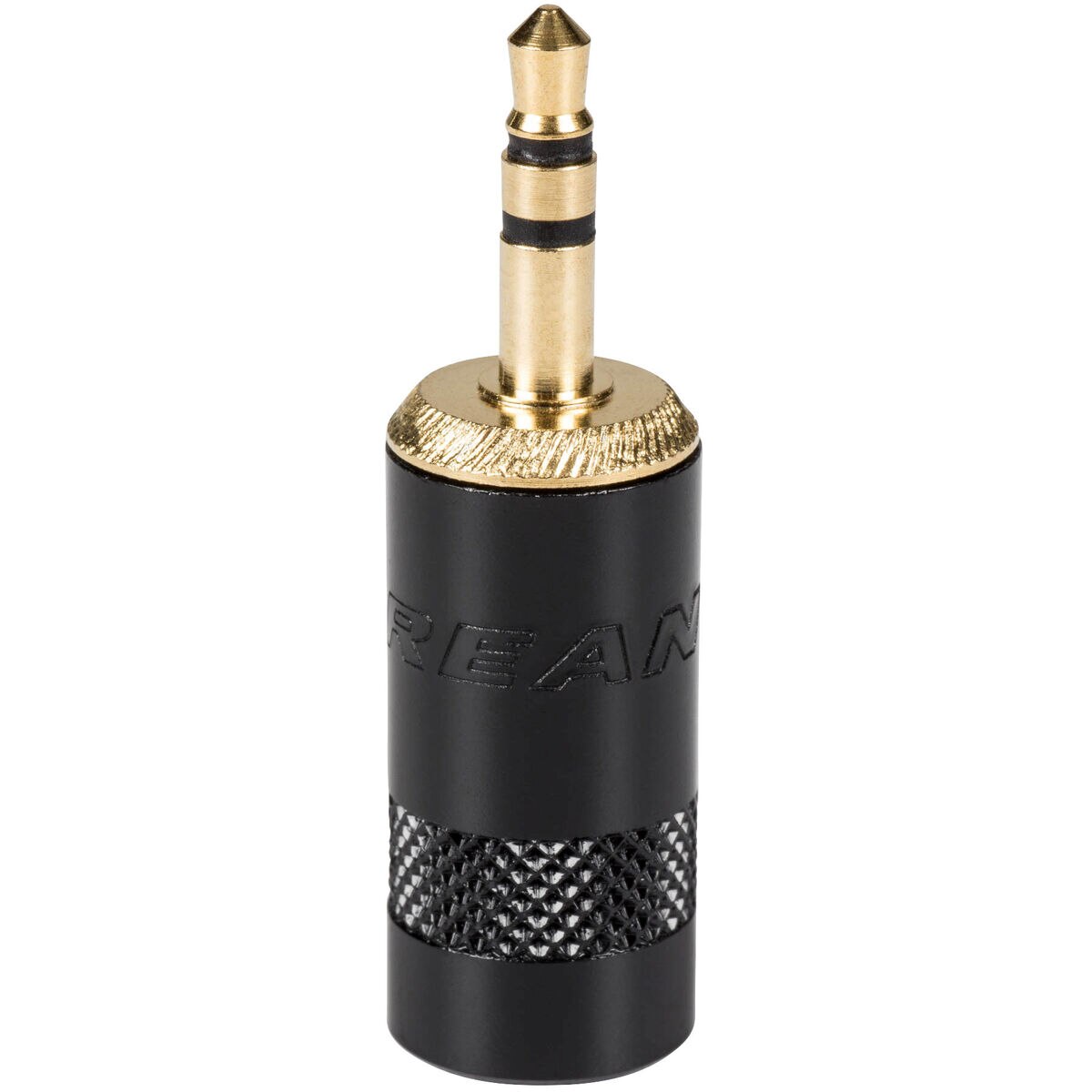 Rean NYS231BG-LL 3.5mm Stereo Plug Connector Black with Gold Plug